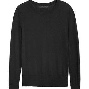 Banana Republic Black Silk Cashmere Sweater